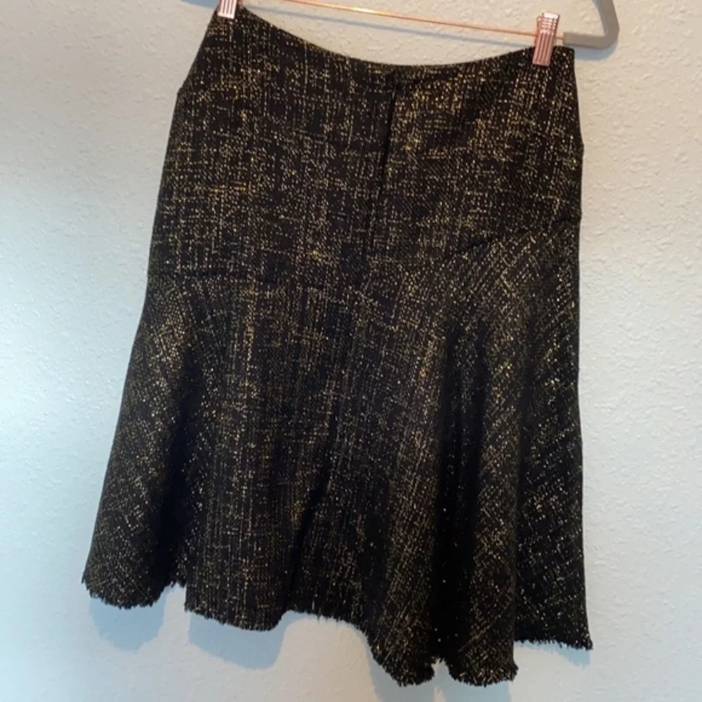 💜💜 Lena Medoyeff Black Silk Skirt Size XS